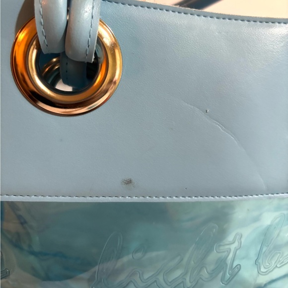 Dolce Gabbana Transparent leather trimmed , PVC Blue Tote Bag - Picture 5 of 12